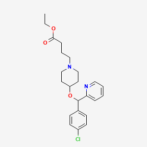 molecular formula C23H29ClN2O3 B8318248 rac Bepotastine Ethyl Ester 