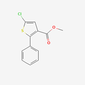 molecular formula C12H9ClO2S B8318266 Methyl 5-chloro-2-phenylthiophene-3-carboxylate 