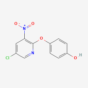 4-(5-Chloro-3-nitropyridin-2-yloxy)phenol