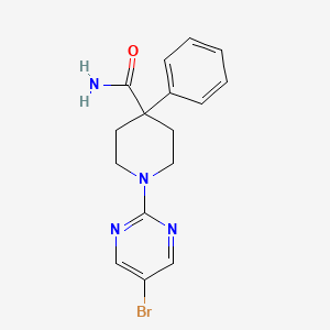 1-(5-Bromopyrimidin-2-yl)-4-phenyl-piperidine-4-carboxamide