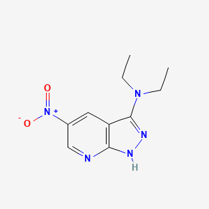N,N-diethyl-5-nitro-1H-pyrazolo[3,4-b]pyridin-3-amine