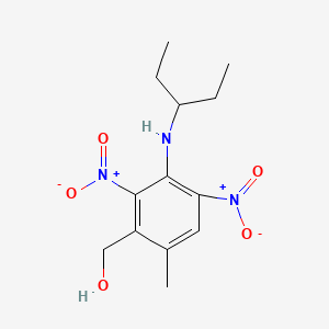 3-((1-Ethylpropyl)amino)-6-methyl-2,4-dinitrobenzyl alcohol