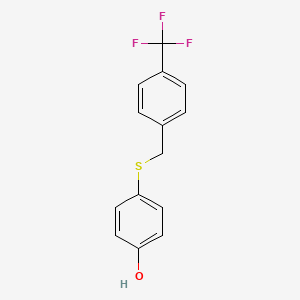 4-(4-Trifluoromethylbenzylsulfanyl)phenol