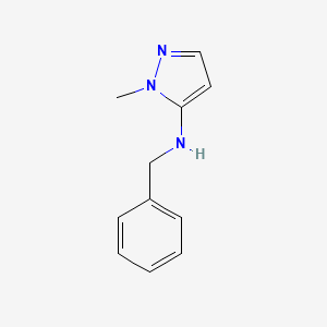 molecular formula C11H13N3 B8318459 N-Benzyl-1-methyl-1H-pyrazol-5-amine 