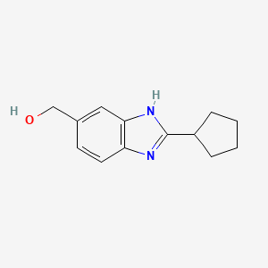 2-cyclopentyl-1H-benzimidazole-5-methanol
