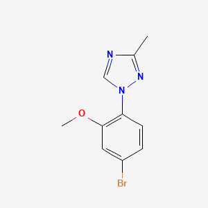 1-(4-bromo-2-methoxyphenyl)-3-methyl-1H-1,2,4-triazole