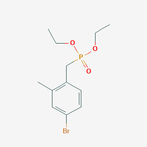 molecular formula C12H18BrO3P B8318474 Diethyl 4-Bromo-2-methylbenzylphosphonate 