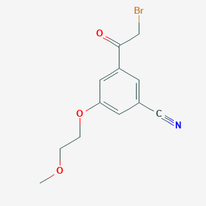 3-(2-Bromoacetyl)-5-(2-methoxyethoxy)benzonitrile