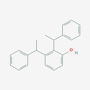 molecular formula C22H22O B8318520 2,3-Bis(1-phenylethyl)phenol 