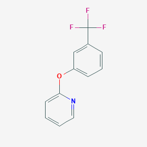 molecular formula C12H8F3NO B8318753 2-{3-(Trifluoromethyl)phenoxy}pyridine 