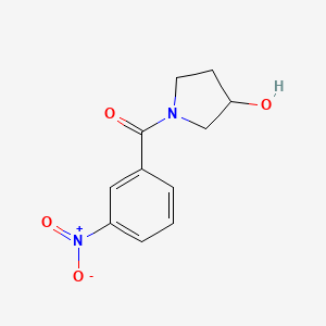 (3-Hydroxypyrrolidin-1-yl)-(3-nitrophenyl)methanone