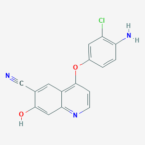 4-(4-Amino-3-chlorophenoxy)-6-cyano-7-hydroxyquinoline