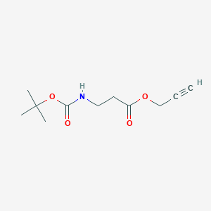 molecular formula C11H17NO4 B8319085 N-Boc-beta-alanine Propargyl Ester 
