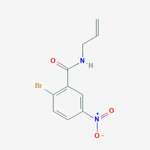 molecular formula C10H9BrN2O3 B8319140 N-allyl-2-bromo-5-nitro-benzamide 