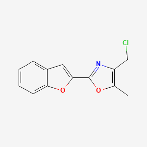B8319197 2-(Benzo[b]furan-2-yl)-4-chloromethyl-5-methyloxazole CAS No. 186895-48-7