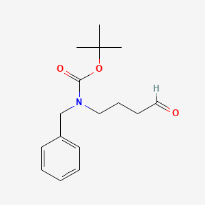 molecular formula C16H23NO3 B8319239 tert-Butyl benzyl(4-oxobutyl)carbamate 