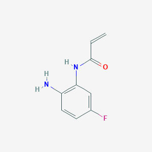 molecular formula C9H9FN2O B8319240 N-(2-amino-5-fluorophenyl)acrylamide 