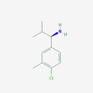 (R)-1-(4-Chloro-3-methyl-phenyl)-2-methyl-propylamine
