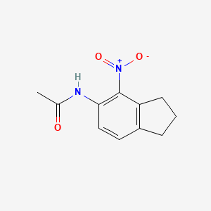 N-(4-nitro-2,3-dihydro-1H-inden-5-yl)acetamide