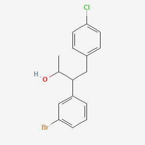 molecular formula C16H16BrClO B8319265 (2R,3S)-3-(3-bromophenyl)-4-(4-chlorophenyl)butan-2-ol 