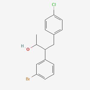 4-(4-Chlorophenyl)-3-(3-bromophenyl)-2-butanol