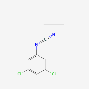 molecular formula C11H12Cl2N2 B8319275 N-t-butyl-N'-(3,5-dichlorophenyl)carbodiimide CAS No. 134168-99-3