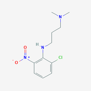 molecular formula C11H16ClN3O2 B8319279 N1-(2-Chloro-6-nitrophenyl)-N3,N3-dimethyl-1,3-propanediamine 
