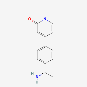 (S)-4-(4-(1-aminoethyl)phenyl)-1-methylpyridin-2(1H)-one