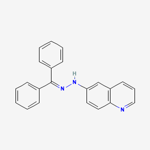 molecular formula C22H17N3 B8319298 1-(Diphenylmethylene)-2-(quinolin-6-yl)hydrazine 
