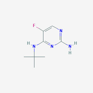 molecular formula C8H13FN4 B8319316 2-Amino-4-(t-butylamino)-5-fluoropyrimidine 