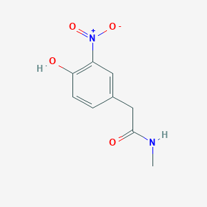 molecular formula C9H10N2O4 B8319317 4-hydroxy-N-methyl-3-nitrobenzeneacetamide CAS No. 70382-04-6