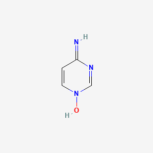 molecular formula C4H5N3O B8319353 4-aminopyrimidine N-oxide 