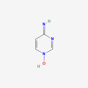 molecular formula C4H5N3O B8319353 4-Aminopyrimidine 1-oxide 