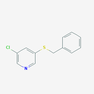 molecular formula C12H10ClNS B8319391 3-(Benzylsulfanyl)-5-chloropyridine 