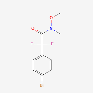 2-(4-bromophenyl)-2,2-difluoro-N-methoxy-N-methylacetamide