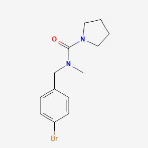 N-[(4-bromophenyl)methyl]-N-methyl-1-pyrrolidinecarboxamide