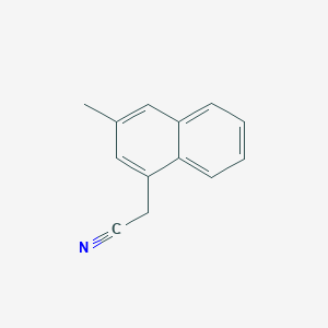 molecular formula C13H11N B8319499 3-Methyl-2-naphthalenylacetonitrile CAS No. 1261632-26-1