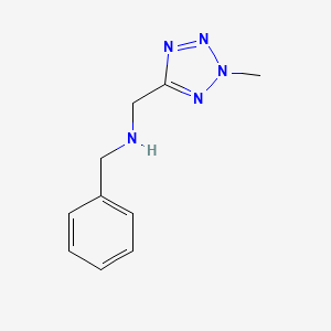molecular formula C10H13N5 B8319522 N-benzyl-N-(2-methyl-2H-tetrazol-5-ylmethyl)amine 