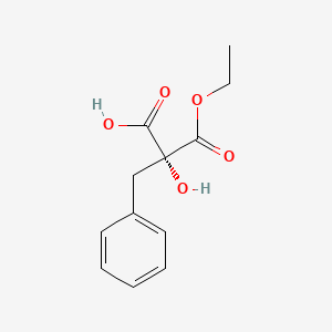molecular formula C12H14O5 B8319534 (2R)-2-benzyl-3-ethoxy-2-hydroxy-3-oxopropanoic acid 
