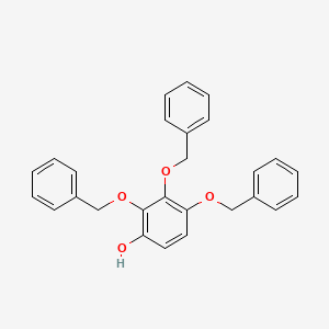 molecular formula C27H24O4 B8319551 2,3,4-Tris(benzyloxy)phenol CAS No. 87997-28-2