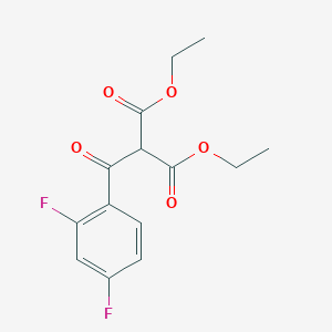 molecular formula C14H14F2O5 B8319567 Diethyl (2,4-difluorobenzoyl)malonate 