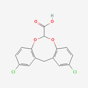 2,10-dichloro-12H-dibenzo[d,g][1,3]dioxocin-6-carboxylic acid