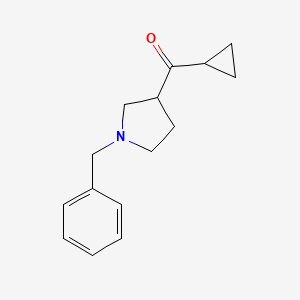 molecular formula C15H19NO B8319802 (1-Benzylpyrrolidin-3-yl)(cyclopropyl)methanone 