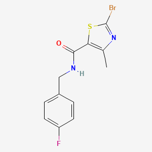 2-Bromo-N-(4-fluorobenzyl)-4-methylthiazole-5-carboxamide