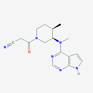 molecular formula C₁₆H₂₀N₆O B000832 Tofacitinib CAS No. 477600-75-2