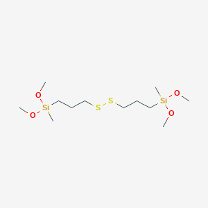molecular formula C12H30O4S2Si2 B008320 2,13-Dioxa-7,8-dithia-3,12-disilatetradecane, 3,12-dimethoxy-3,12-dimethyl- CAS No. 108857-77-8