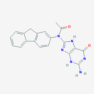 molecular formula C20H16N6O2 B083200 N-(Guanin-8-yl)-N-acetyl-2-aminofluorene CAS No. 14490-85-8