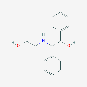 molecular formula C16H19NO2 B8320009 beta-[(2-Hydroxyethyl)amino]-alpha-phenylbenzeneethanol 