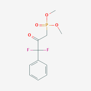 molecular formula C11H13F2O4P B8320047 Dimethyl (3,3-difluoro-2-oxo-3-phenylpropyl)phosphonate 