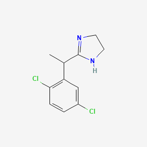 molecular formula C11H12Cl2N2 B8320072 Rac-2-[1-(2,5-dichloro-phenyl)-ethyl]-4,5-dihydro-1h-imidazole 